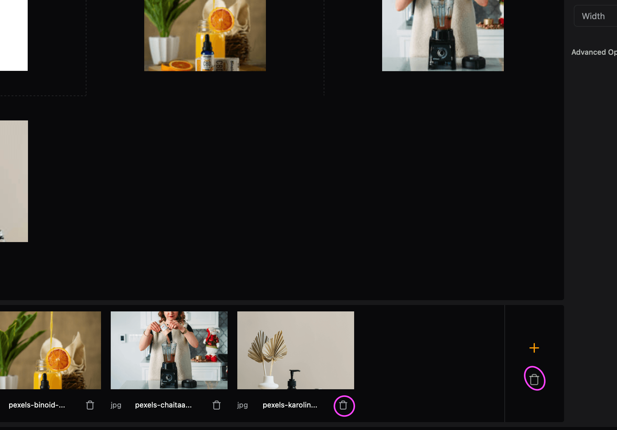 Delete original images
